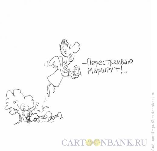 Карикатура: навигатор, Алёшин Игорь