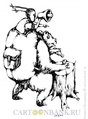 Карикатура: Маша и медведь, Камаев Владимир