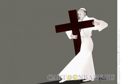 Карикатура: Танго и Папа, Бондаренко Марина