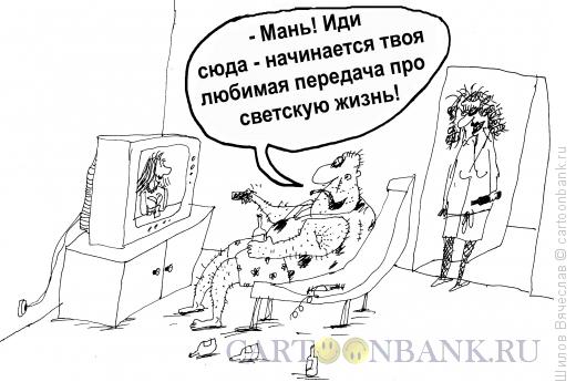 Карикатура: Светская жизнь, Шилов Вячеслав