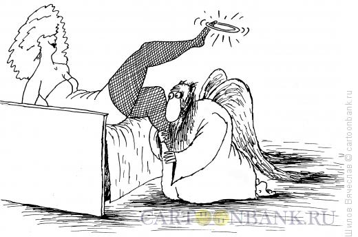 Карикатура: Влюбленный ангел, Шилов Вячеслав