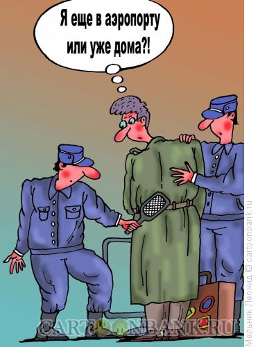 Карикатура: Фэйс-контроль, Мельник Леонид