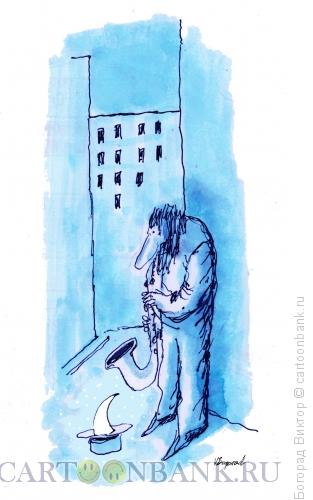 Карикатура: Ночная серенада, Богорад Виктор