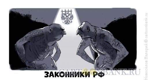 Карикатура: Законники РФ, Новосёлов Валерий