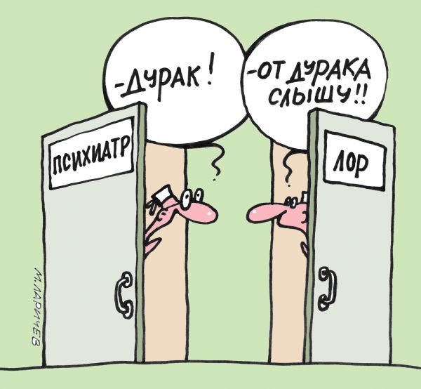 Карикатура: Дураки, Михаил ларичев