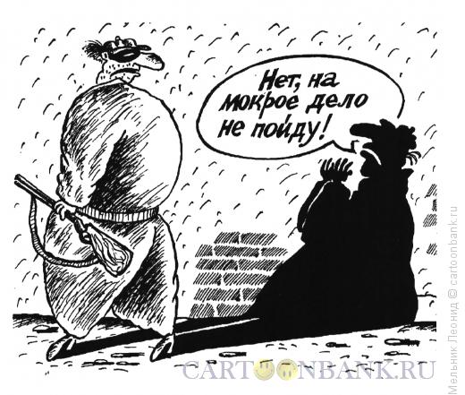 Карикатура: Разумная тень, Мельник Леонид