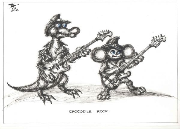 Карикатура: CROCODILE ROCK ., Юрий Косарев