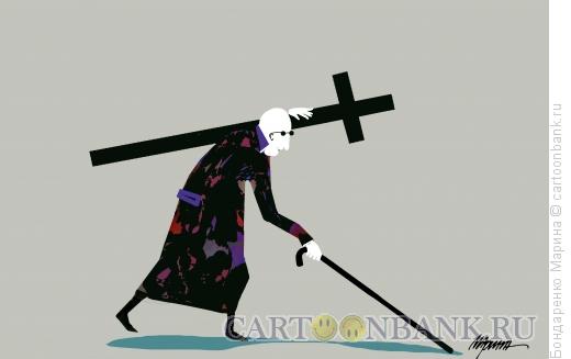 Карикатура: Крест Слепой, Бондаренко Марина