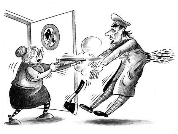 Карикатура: Преступление и наказание, Сергей Корсун