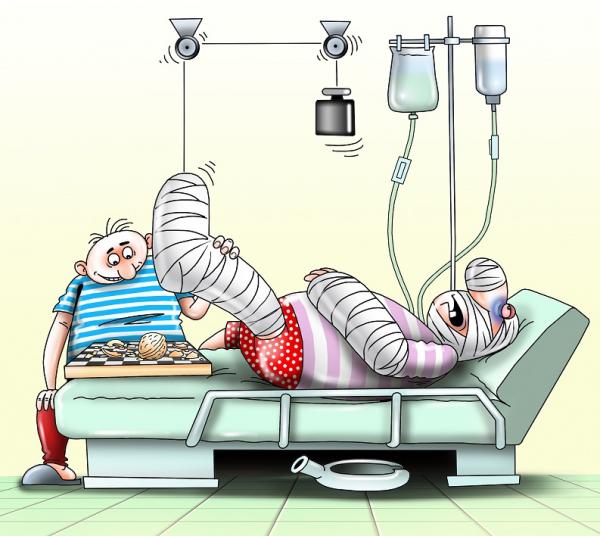 Карикатура: В больнице, Сергей Корсун