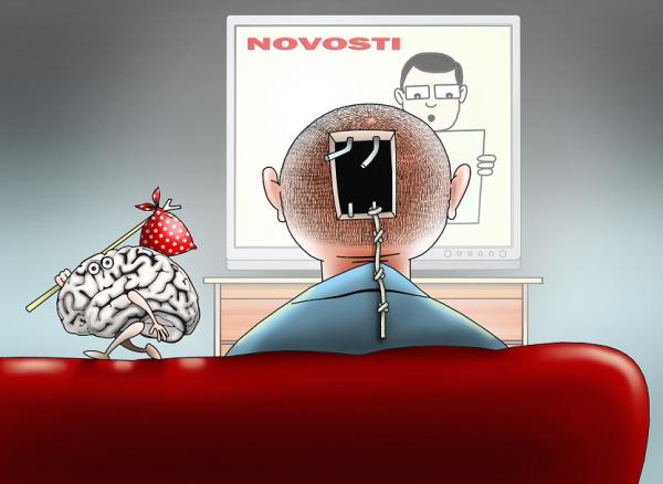 Карикатура: Побег, Сергей Корсун