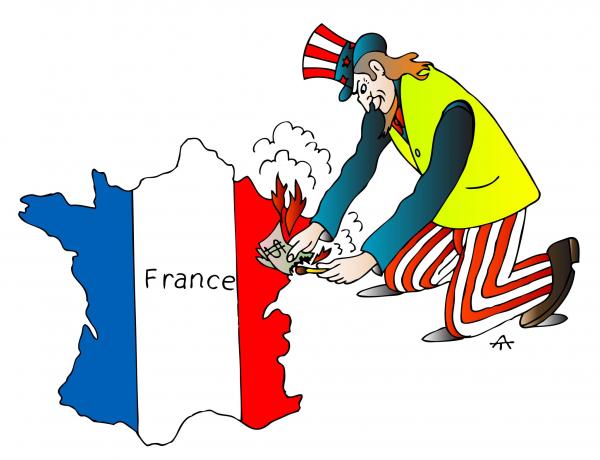Карикатура: Франция и США, Alexei Talimonov