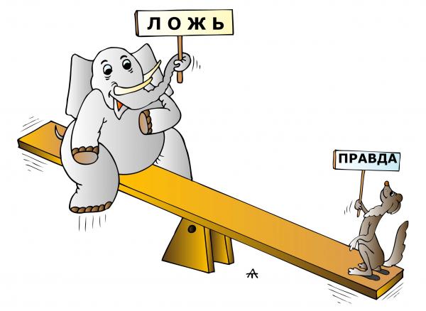 Карикатура: Слон и Моська, Alexei Talimonov