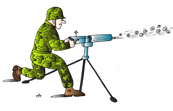 Карикатура: Солдат, Alexei Talimonov