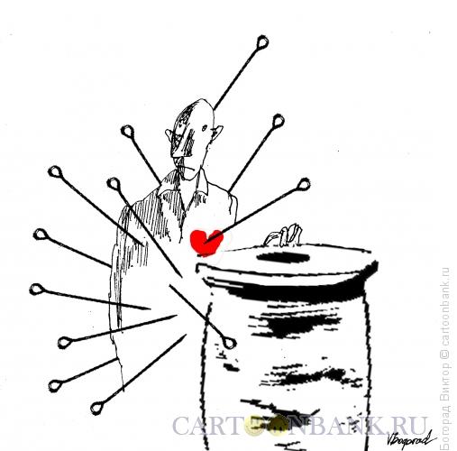 Карикатура: Подушка для шпилек, Богорад Виктор