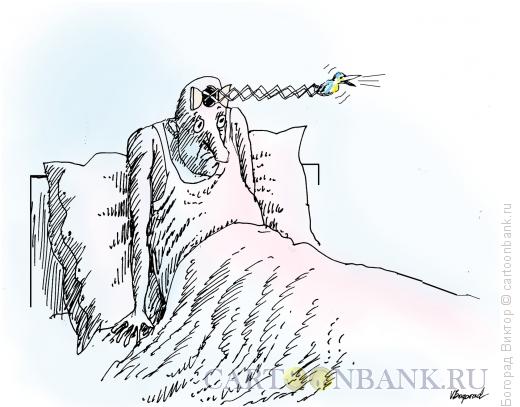 Карикатура: Сам себе будильник, Богорад Виктор