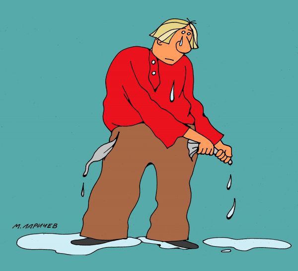 Карикатура: слезы, михаил ларичев