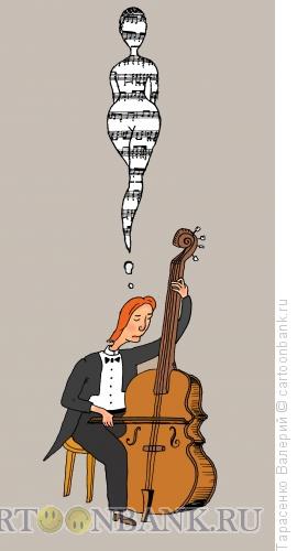 Карикатура: Красивая мелодия, Тарасенко Валерий
