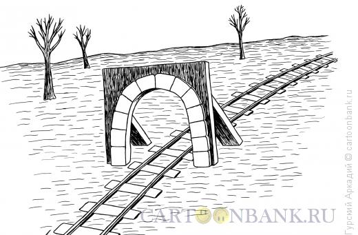 Карикатура: щит-тоннель, Гурский Аркадий