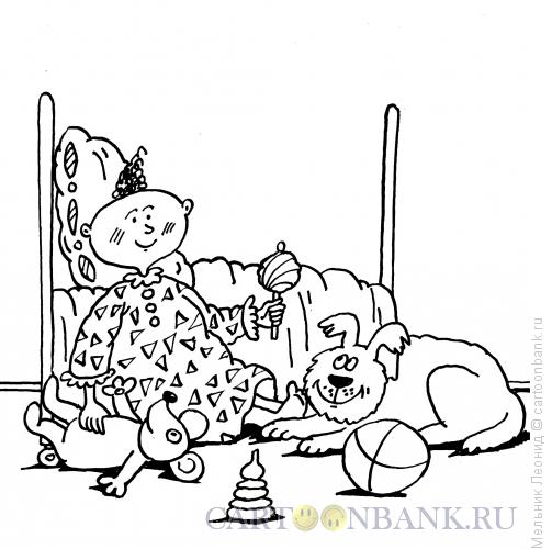 Карикатура: Ребенок, Мельник Леонид