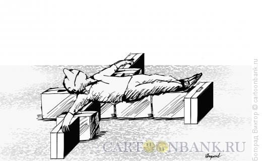 Карикатура: В ожидании взлета, Богорад Виктор