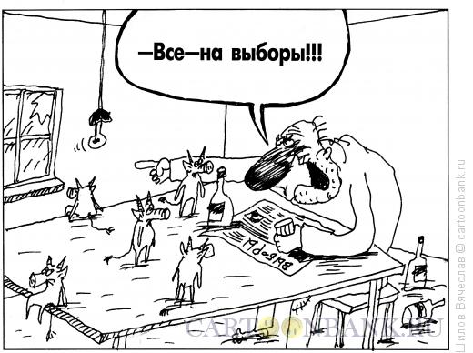 Карикатура: Выборы, Шилов Вячеслав