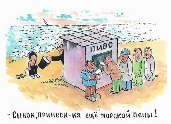 Карикатура: Пенка, Зеркаль Николай Фомич