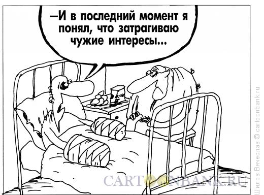 Карикатура: Чужие интересы, Шилов Вячеслав