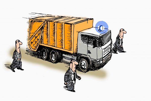 Карикатура: На мусорный полигон, osipovva
