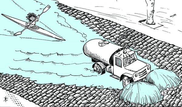 Карикатура: Всегда есть выход !!!, Юрий Санников