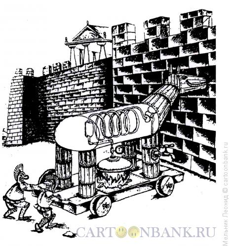 Карикатура: Троянский самогон, Мельник Леонид