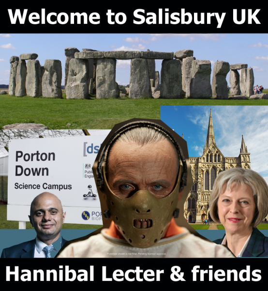 Карикатура: Welcome to Salisbury UK. Добро пожаловать в Солсбери, Великобритания, Вась