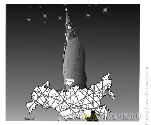 Карикатура: Кремль с багажом, Богорад Виктор