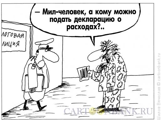 Карикатура: Декларация о расходах, Шилов Вячеслав