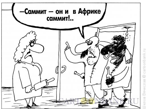 Карикатура: Саммит, Шилов Вячеслав