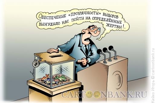 Карикатура: Прозрачные выборы, Кийко Игорь
