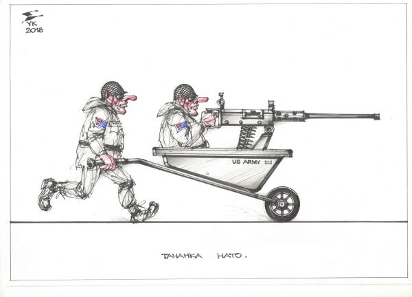Карикатура: Тачанка NATO ., Юрий Косарев