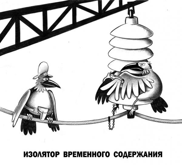 Карикатура: Изолятор временного содержания, Сергей Корсун