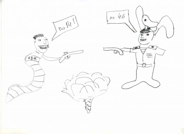 Карикатура: дуэль любителей капусты