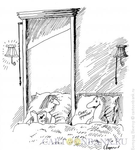 Карикатура: Выключатель, Богорад Виктор