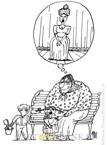 Карикатура: Будущая оперная дива, Мельник Леонид