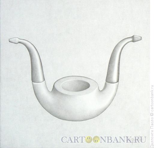 Карикатура: трубка для двоих, Далпонте Паоло
