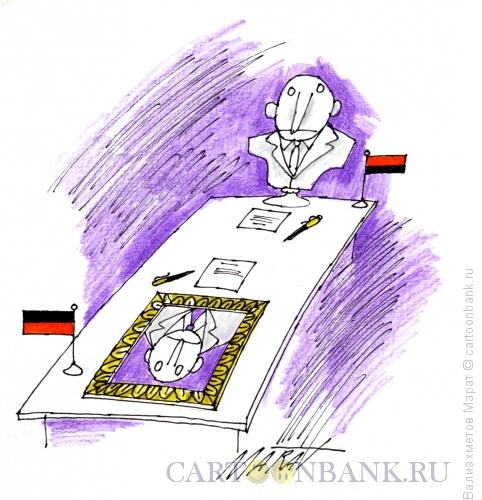 Карикатура: Стол переговоров, Валиахметов Марат