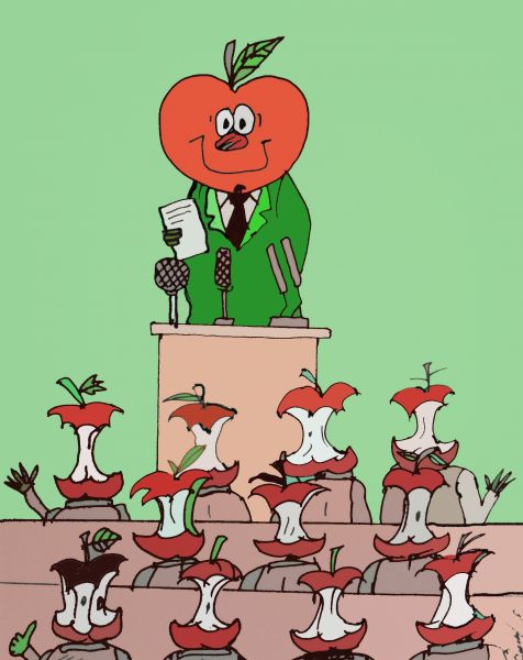 Карикатура: Собрание, Величко Юрий