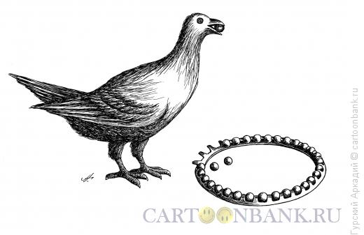 Карикатура: птица и подшипник, Гурский Аркадий