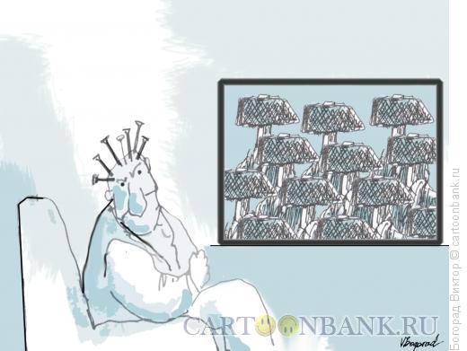 Карикатура: Телевидение, Богорад Виктор