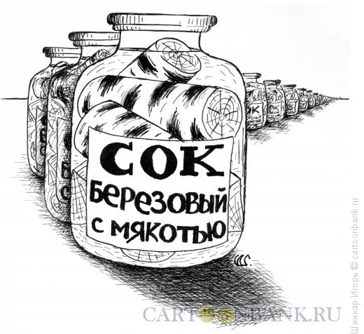 Карикатура: Сок березовый, Шинкар Игорь