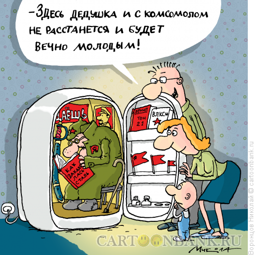 Карикатура: Заморозка, Воронцов Николай