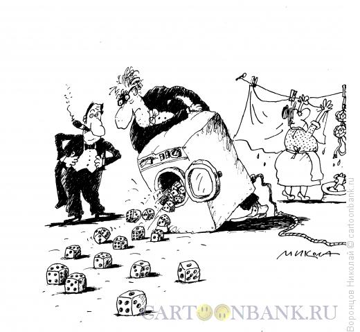 Карикатура: Игра в кости, Воронцов Николай