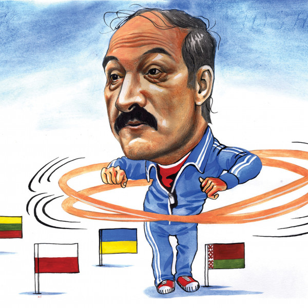 Карикатура: Лукашенко крутит шашни с ближним зарубежьем, AZART